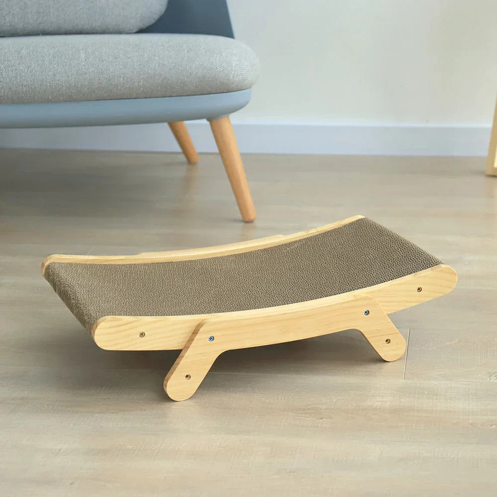 Cats Scratched - Luna-Bed frame with Scratching Board-State of Style
