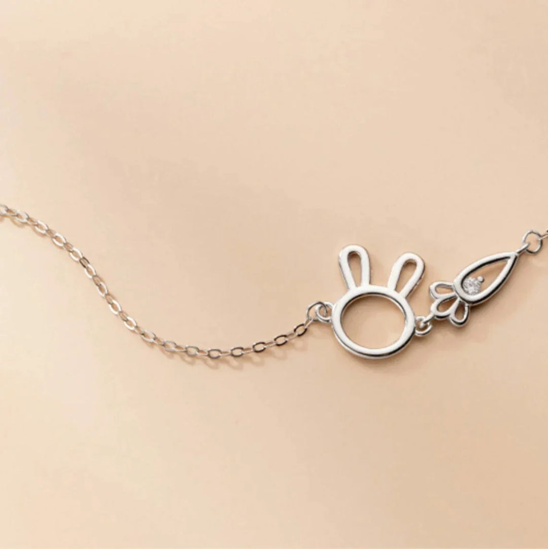 CHARMING RABBIT PENDANT BRACELET-State of Style