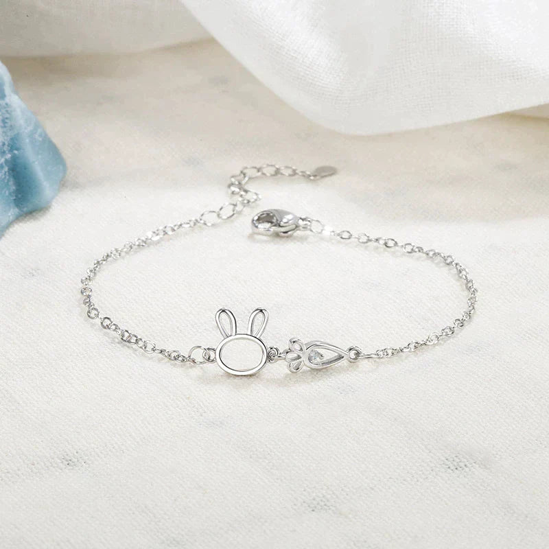 CHARMING RABBIT PENDANT BRACELET-State of Style