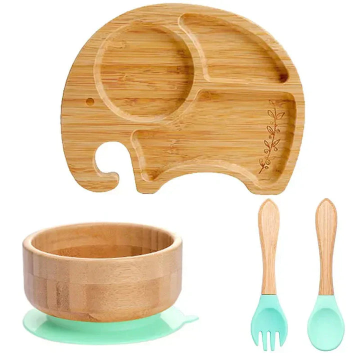 Children's Tableware Set with Suction Cup - EcoFeast-Lamb White-State of Style