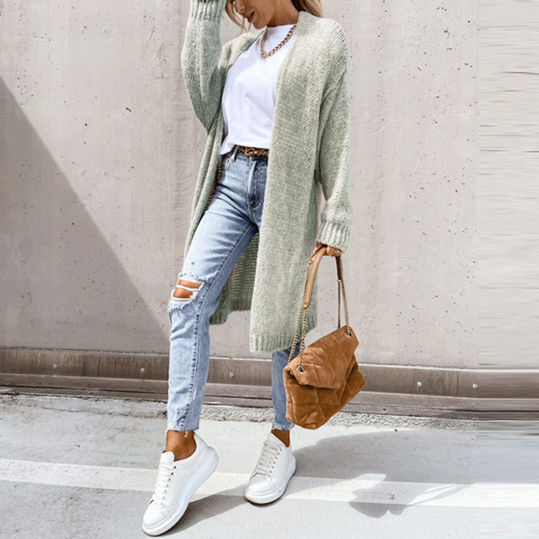 Classic Ladies Cardigan - Camile-Beige-S-State of Style