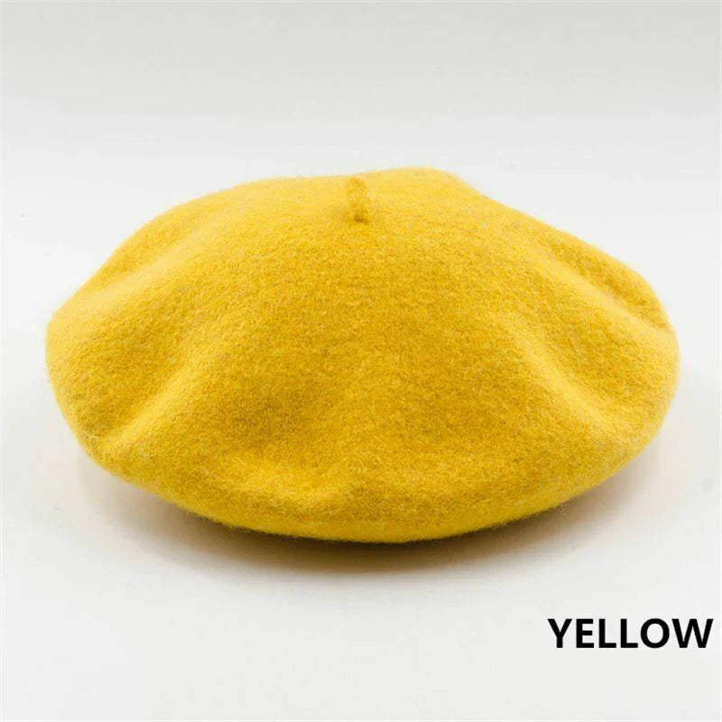 Classic Wool Beret - Marlene-Red-State of Style