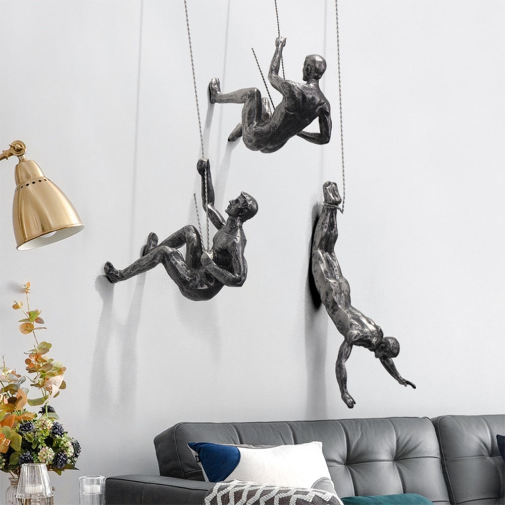 Climber Wall Sculpture – PeakFigures-Falling climber-State of Style