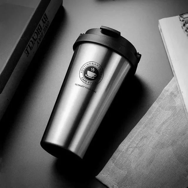 Coffee Travel Mug - ThermaSip-Silver-State of Style
