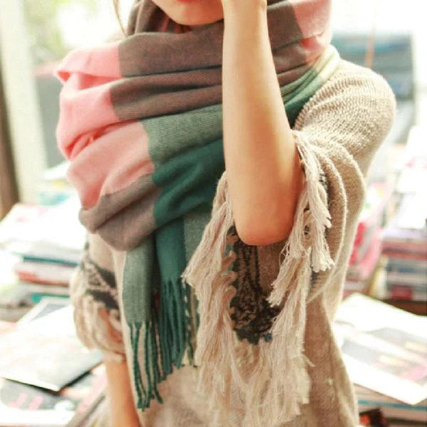 Coleen Cashmere Scarf | Soft & Stylish Winter Accessory-Pink-State of Style