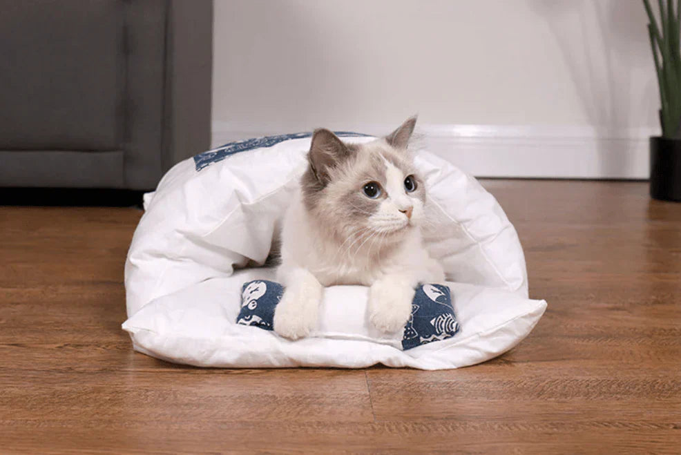 Comfortable Cat Sleeping Bag - SnugKitty-Blue Cat-S-State of Style