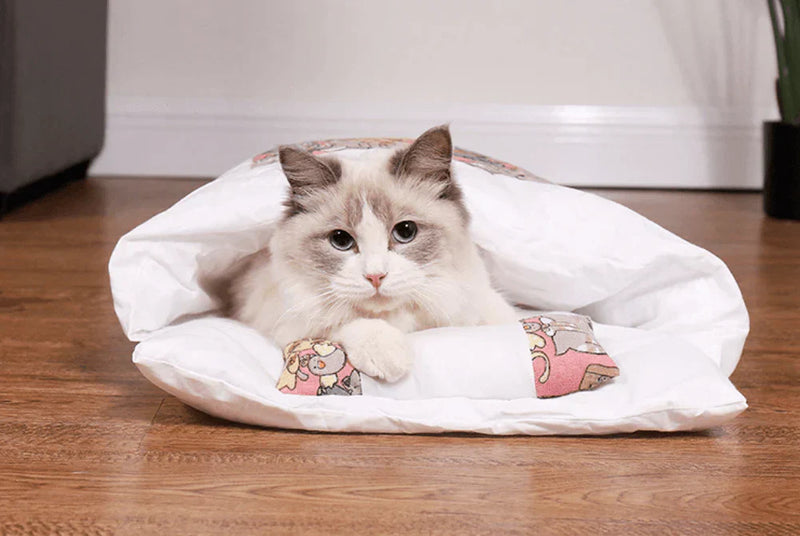 Comfortable Cat Sleeping Bag - SnugKitty-Blue Cat-S-State of Style