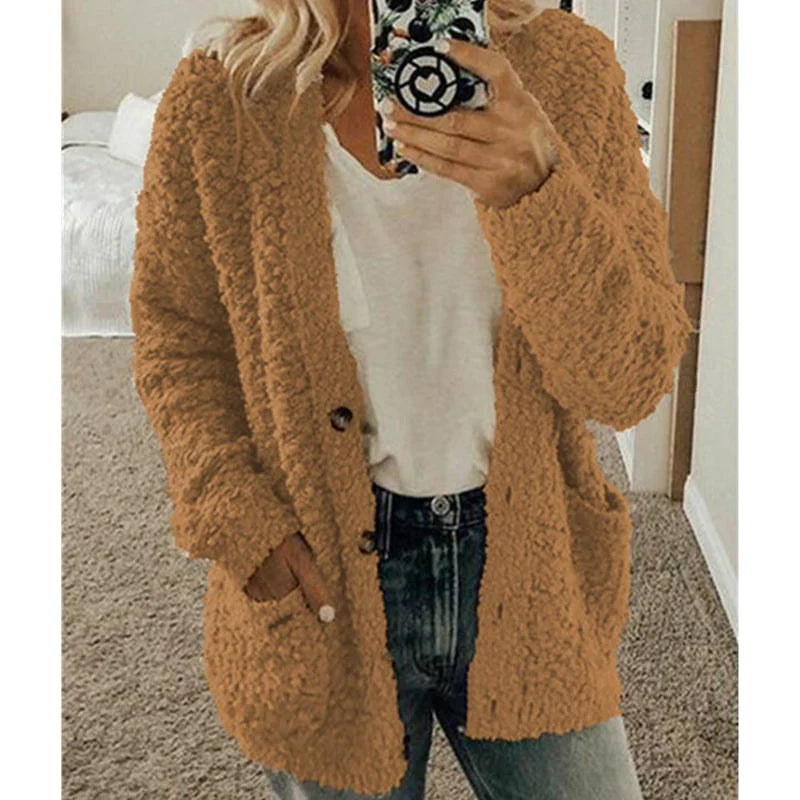 Comfortable Ladies Jacket - Lisa-Coffee-S-State of Style