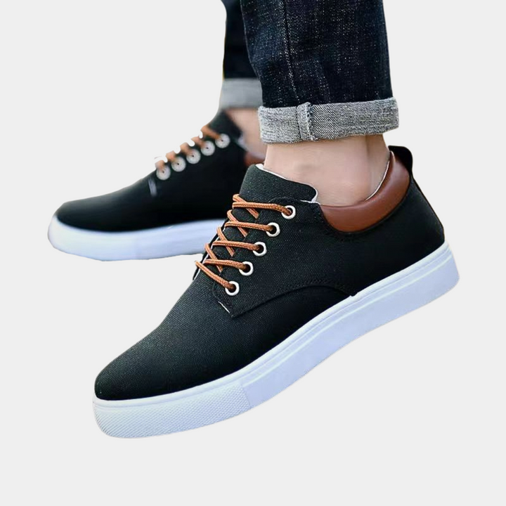 Comfortable orthopaedic men's shoes with support function for everyday use – Leon-Black-6-State of Style