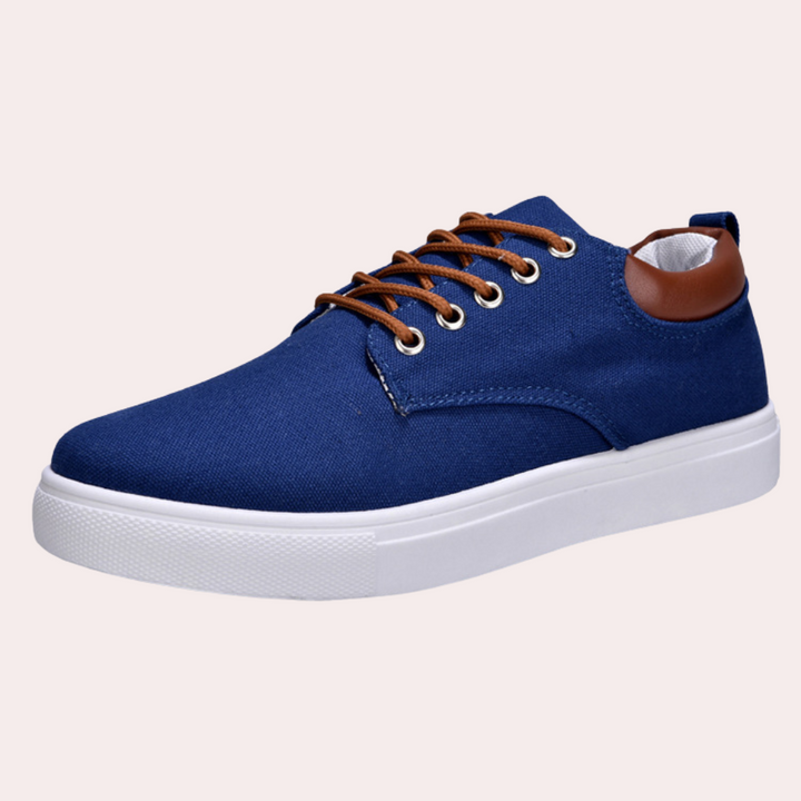 Comfortable orthopaedic men's shoes with support function for everyday use – Leon-Blue-6-State of Style