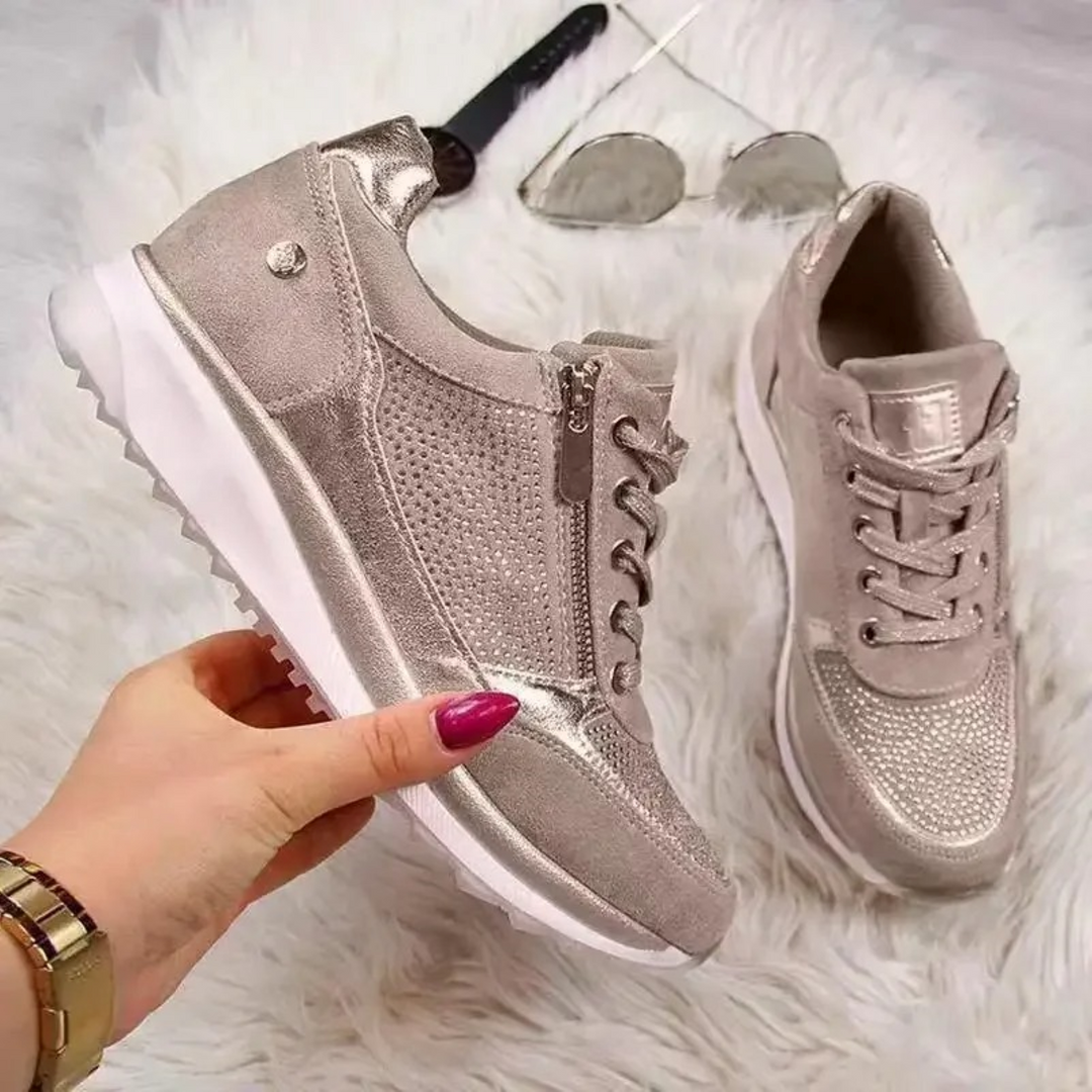 Comfortable Waterproof Women's Shoes - SolEase-Light Brown-2.5-State of Style