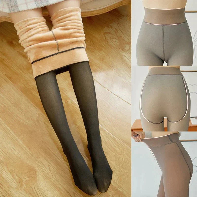 Comfortable Winter Tights – Elena-Black-State of Style