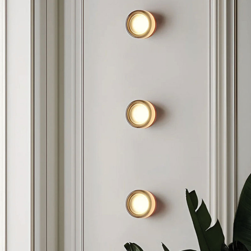 Compact Wall Light - DimpleGlow-Amber-State of Style