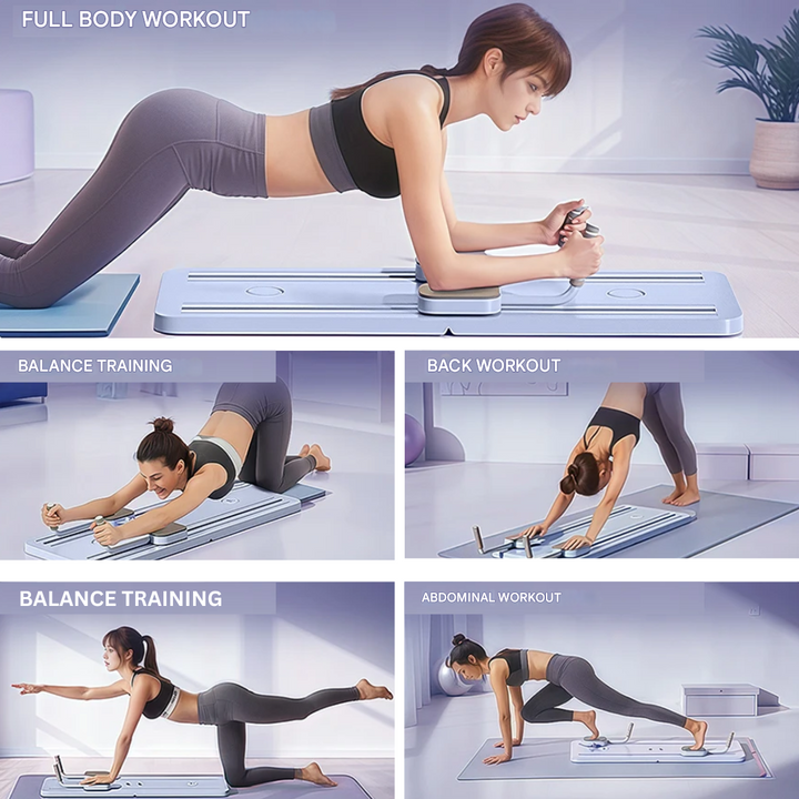 Complete Pilates Reformer Set – CoreFlex Pro-Purple-State of Style