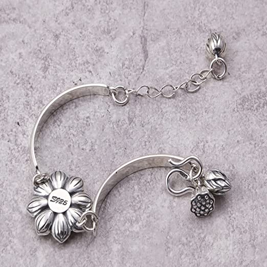 Creative Lotus Silver Bracelet-State of Style