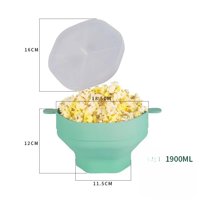 CrispyPop Non-Stick Popcorn Maker-Red-State of Style