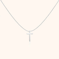 Cross Pendant Chain - Isabella-Silver-State of Style