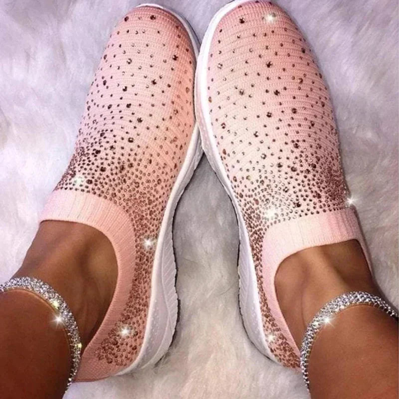 Crystal Shoes - GlamStep-LIGHT RED-3.5-State of Style