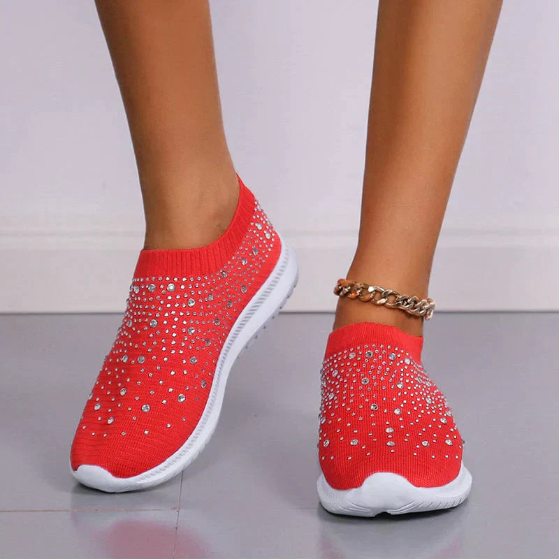 Crystal Shoes - GlamStep-RED-3.5-State of Style