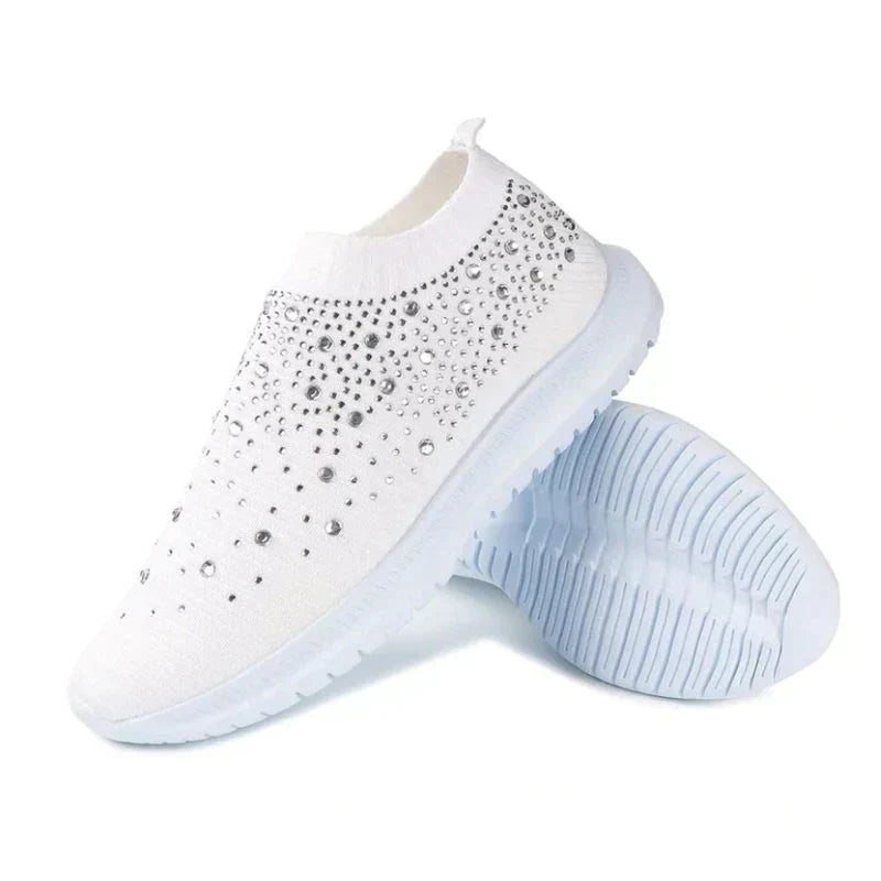 Crystal Shoes - GlamStep-WHITE-3.5-State of Style