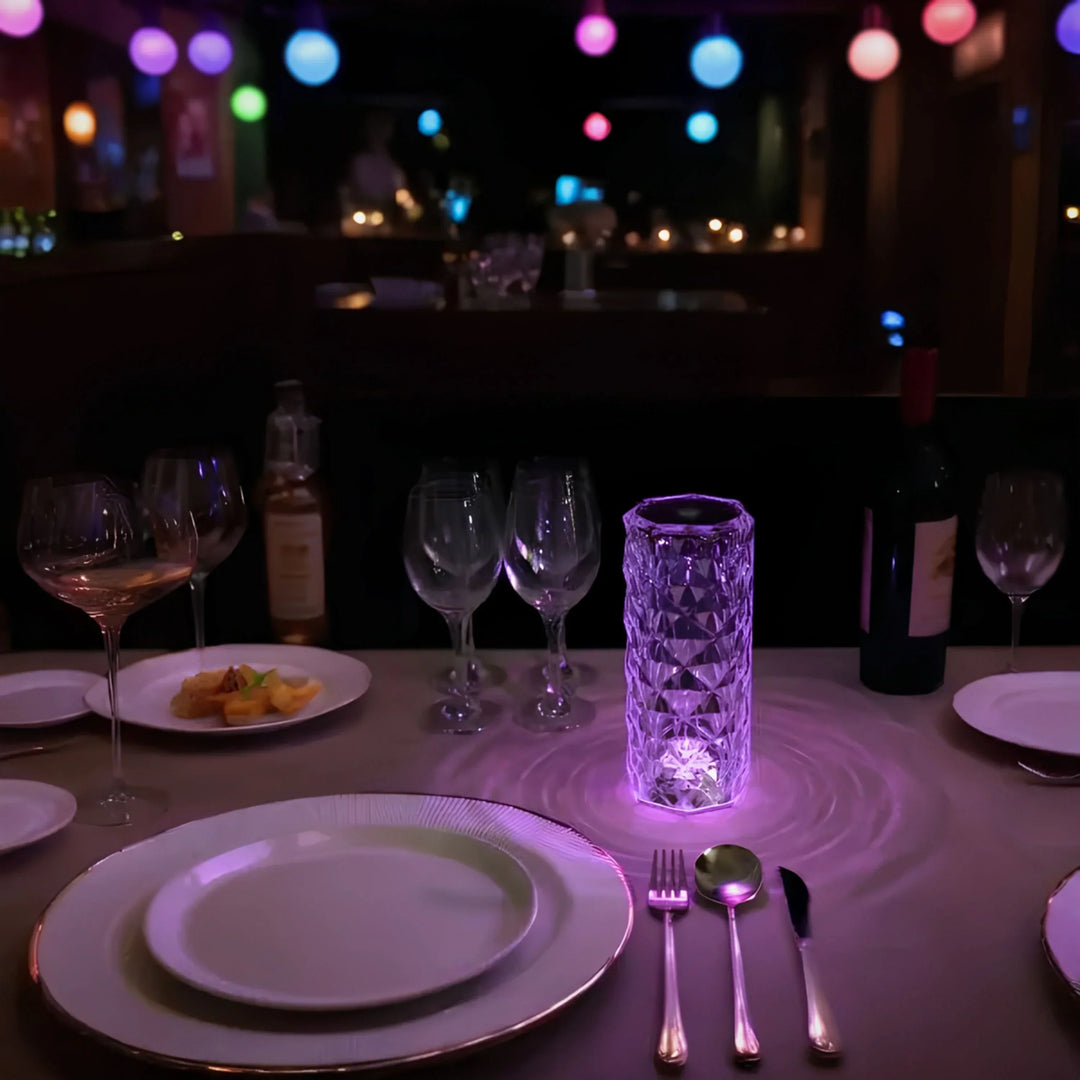 Crystal Table Lamp with Touch Control - Aurora-State of Style