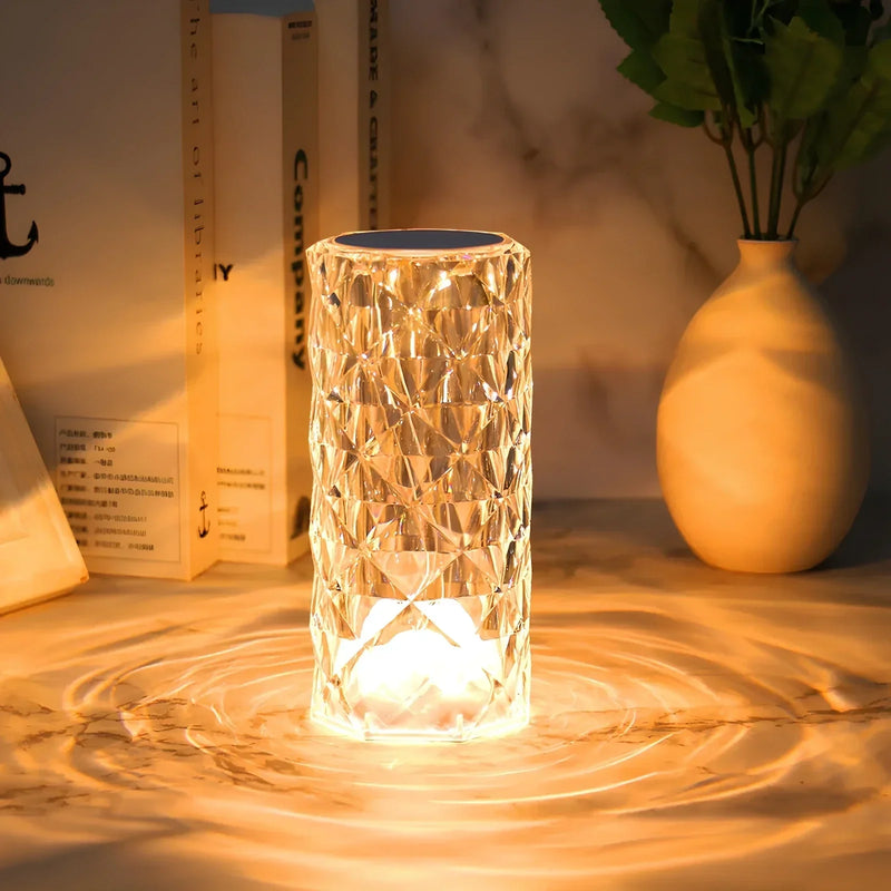 Crystal Table Lamp with Touch Control - Aurora-State of Style