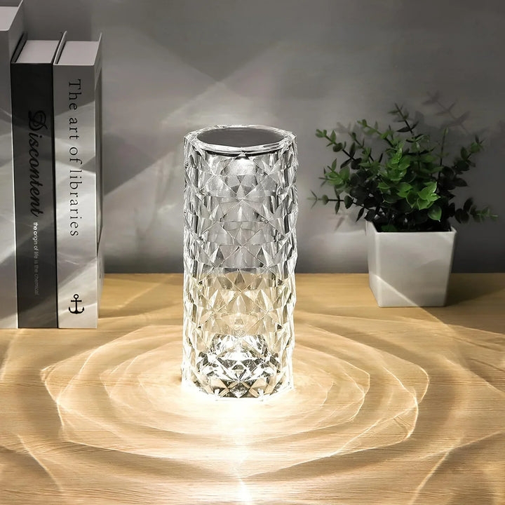 Crystal Table Lamp with Touch Control - Aurora-State of Style