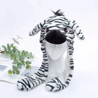 Cute Hat with Moving Ears - BunnyBounce Hat-Zebra-State of Style