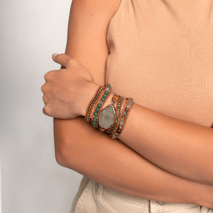 Detoxifying Fluorite Wrap Bracelet – Iris-State of Style