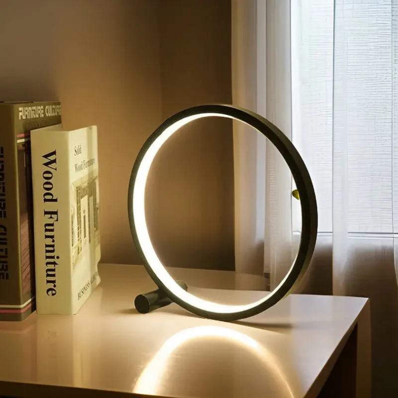 Dimmable LED Night Light - LumaCircle-Black-State of Style