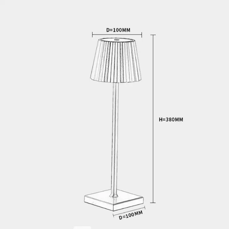 Dimmable Touch Table Lamp - ArloGlow-Black-State of Style