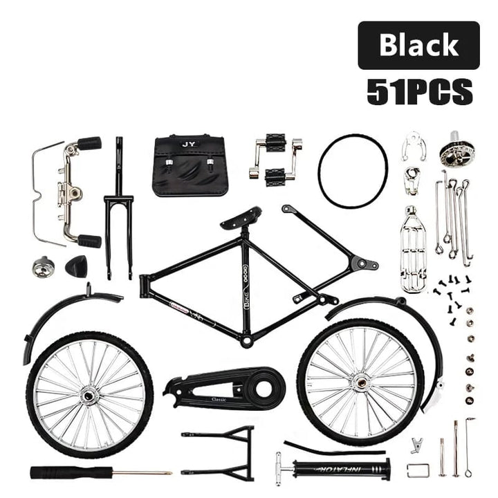 DIY Bicycle Scale Model - RetroCycle-Black (DIY)-State of Style