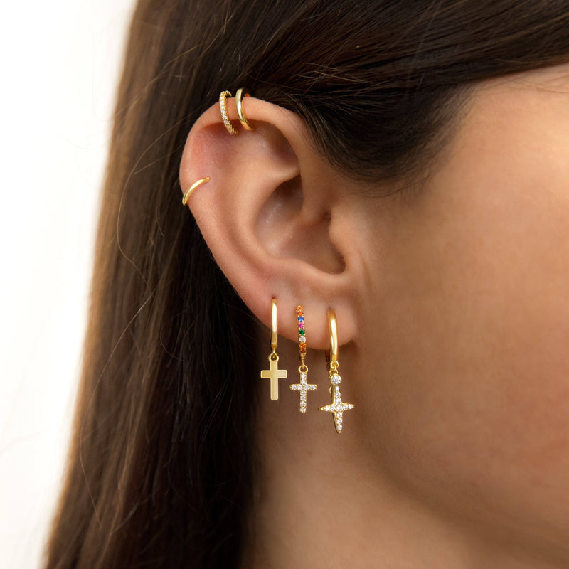 Double Ear Cuff - Clara-Silver-State of Style