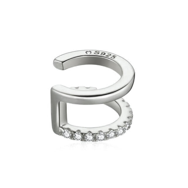 Double Ear Cuff - Clara-Silver-State of Style