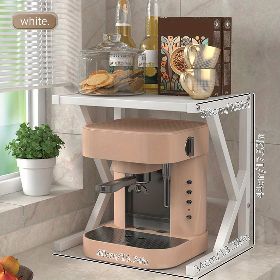 Double-Layer Kitchen Storage Rack - Milan-40CM - White-State of Style