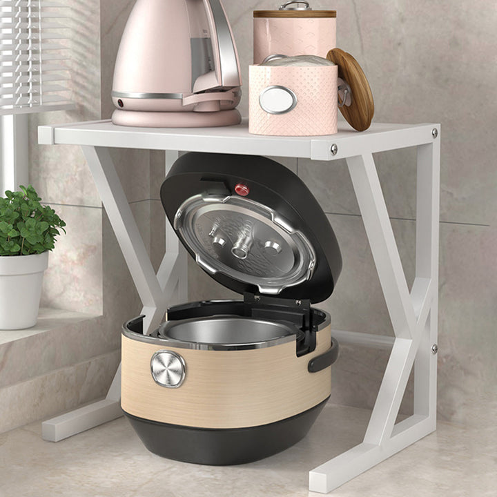 Double-Layer Kitchen Storage Rack - Milan-40CM - White-State of Style