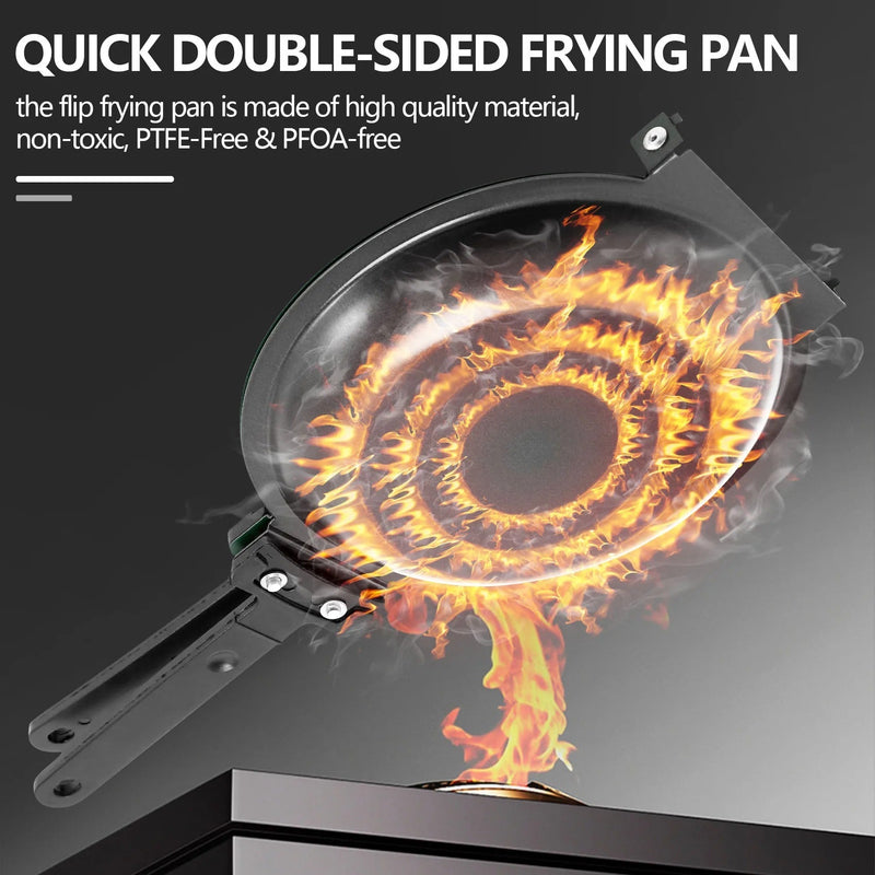 Double-Sided Non-Stick Pan - FlipMaster-Black-State of Style