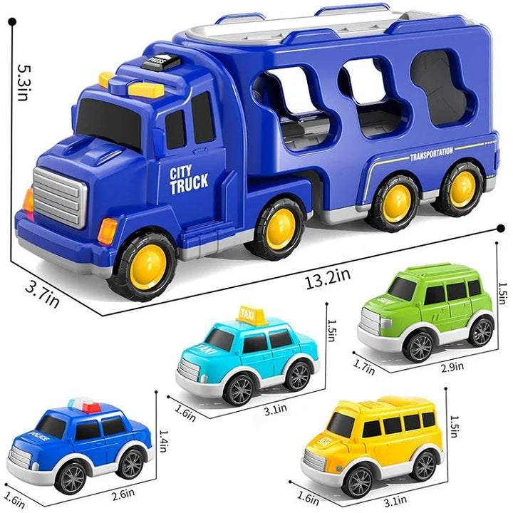 Toy city van with light and sound effects – includes vehicles