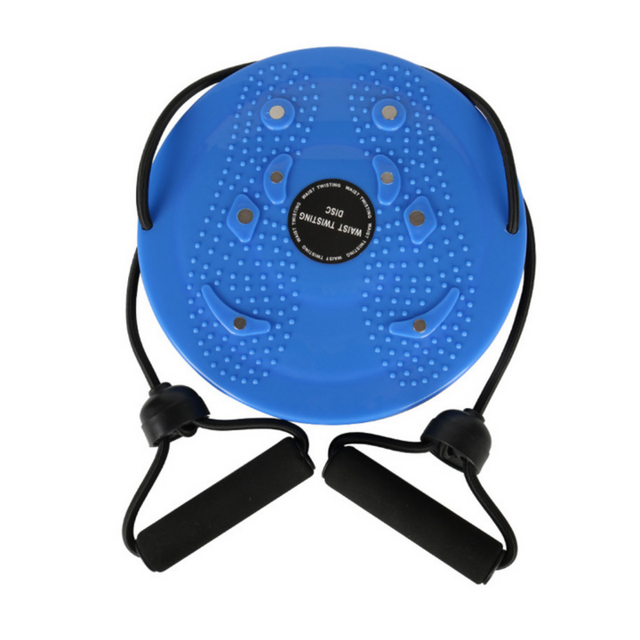 Dynamic Balance Board for Strength and Stability - CoreSpin-With Bands-Blue-State of Style