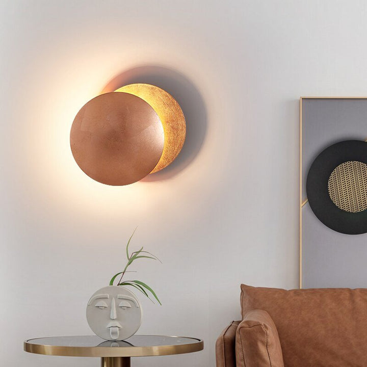 Eclipse Wall Lamp - Solaris-Gold-20cm-State of Style