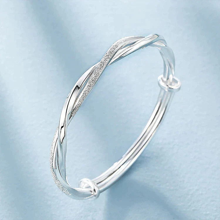Elegant Silver Bracelet | Intricate Design-State of Style