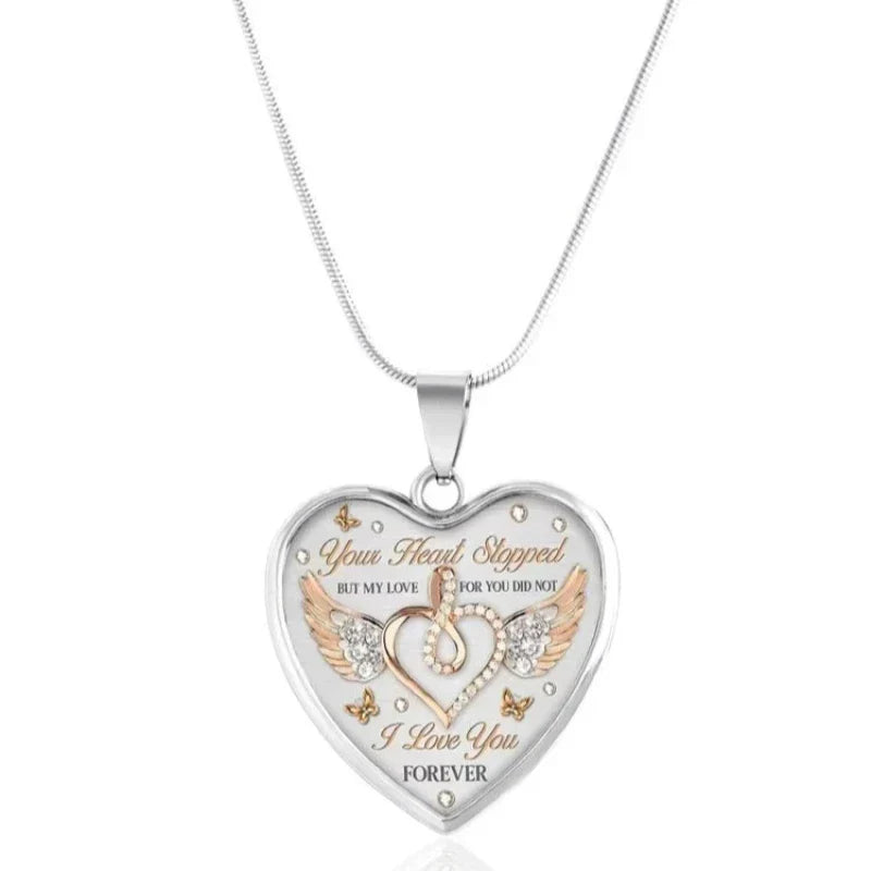 Engraved Heart Necklace – Sofie "Forever"-State of Style