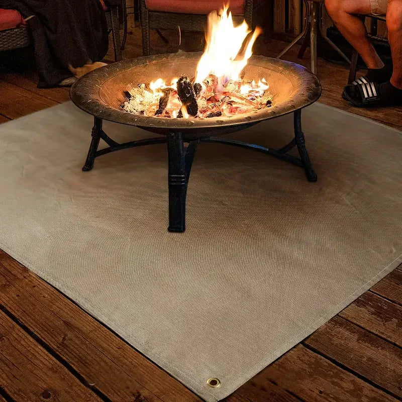 Fireproof Mat for BBQ and Fire Pits - BlazeShield-80x80 CM-State of Style