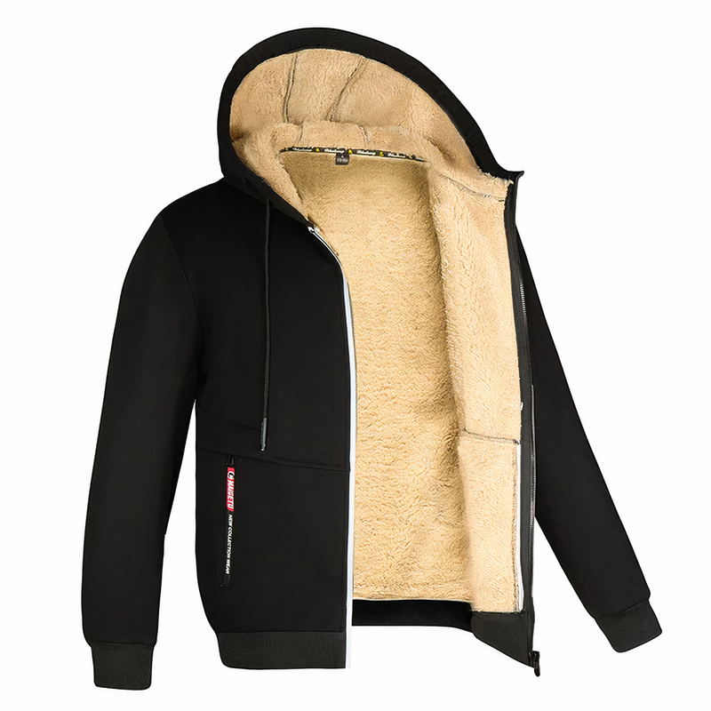 Fleece-Lined Jacket - Liam-Black-XS-State of Style