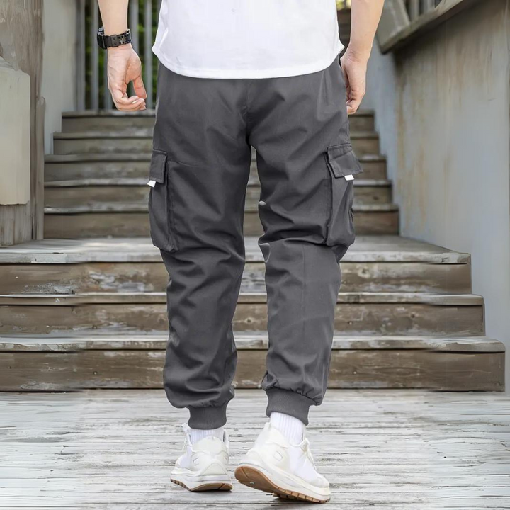 Functional Cargo Trousers with Drawstring - Maxwell-Blue-S-State of Style