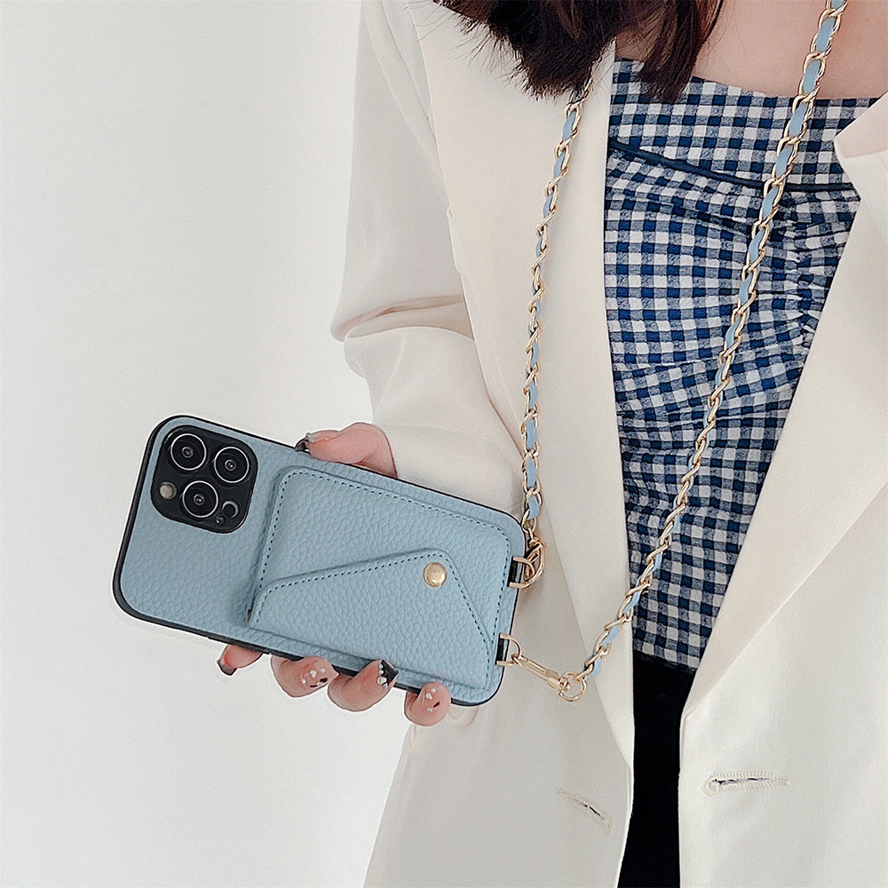 Functional iPhone Case with Wallet - Celeste-Blue-iPhone 7-State of Style