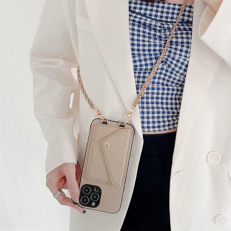 Functional iPhone Wallet Case - Celeste-Brown-iPhone 7-State of Style