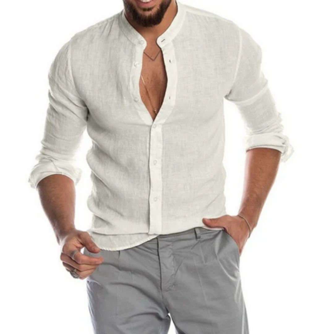 Gil Shirt | Luxurious & Comfortable-White-S-State of Style