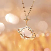 Golden Planet Necklace – Celestia-State of Style