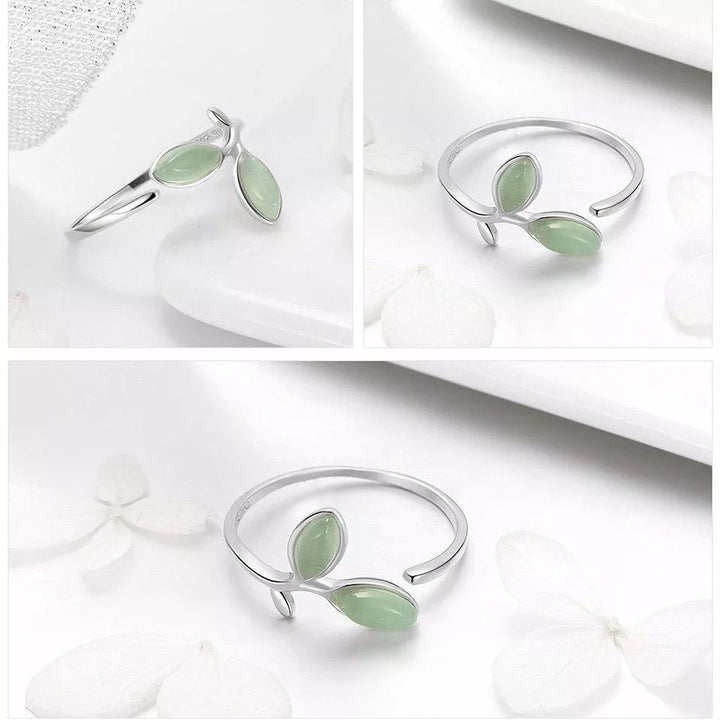 Green Opal Leaf Ring | Women's Jewellery-State of Style